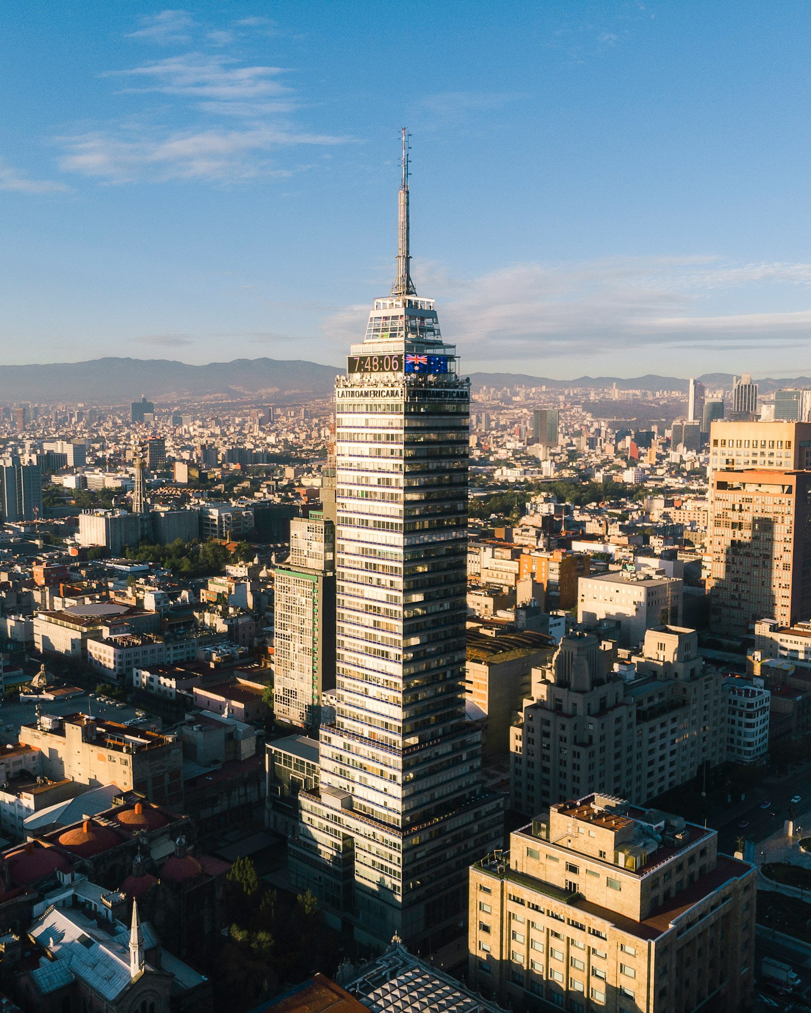 Modern residential tower in Mexico City